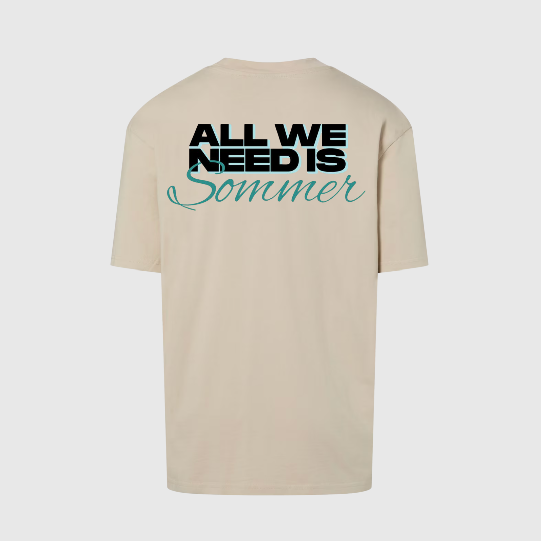 ALL WE NEED IS SOMMER - OVERSIZED SHIRT