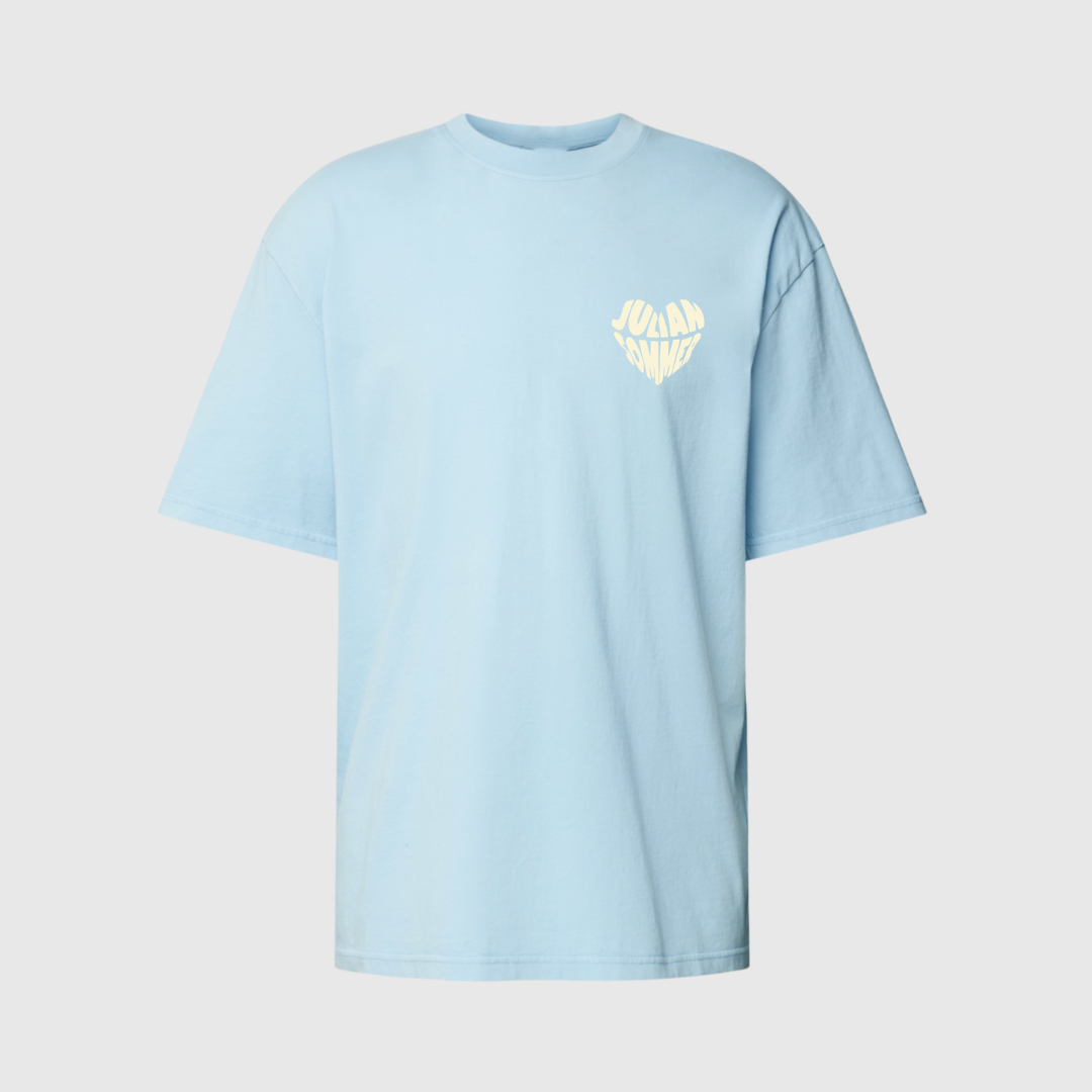 JULIAN SOMMER HERZ - OVERSIZED SHIRT BABY BLUE