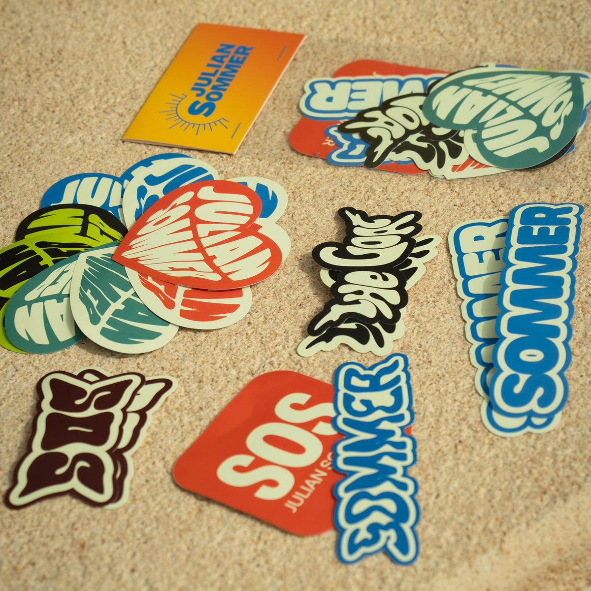 JULIAN SOMMER STICKERSET – 16 STICKER ☀️🌴