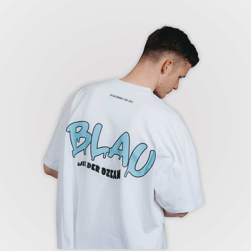 BLAU WIE DER OZEAN - OVERSIZED SHIRT STREET ART