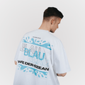BLAU WIE DER OZEAN - OVERSIZED SHIRT MODERN ART